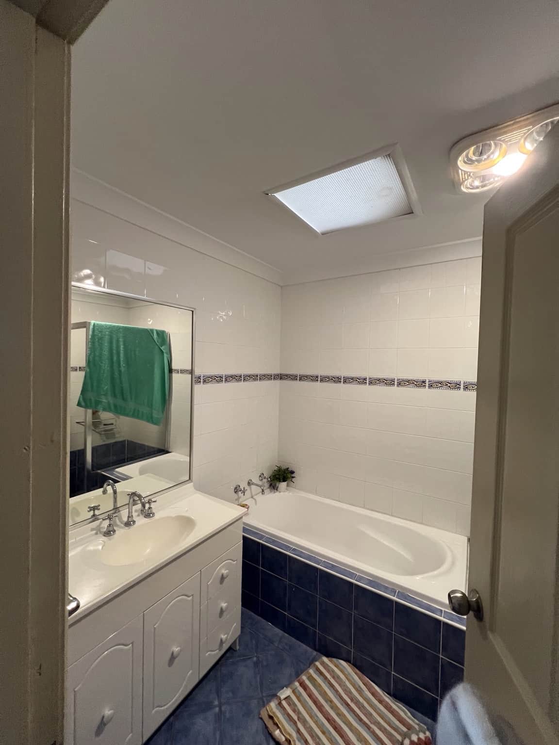 Bathroom before final repainting and finishing works in Merrylands