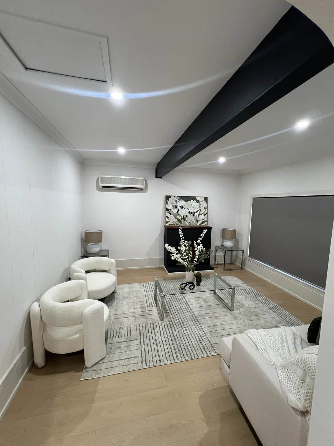 Finished lounge room after interior painting in Baulkham Hills residence