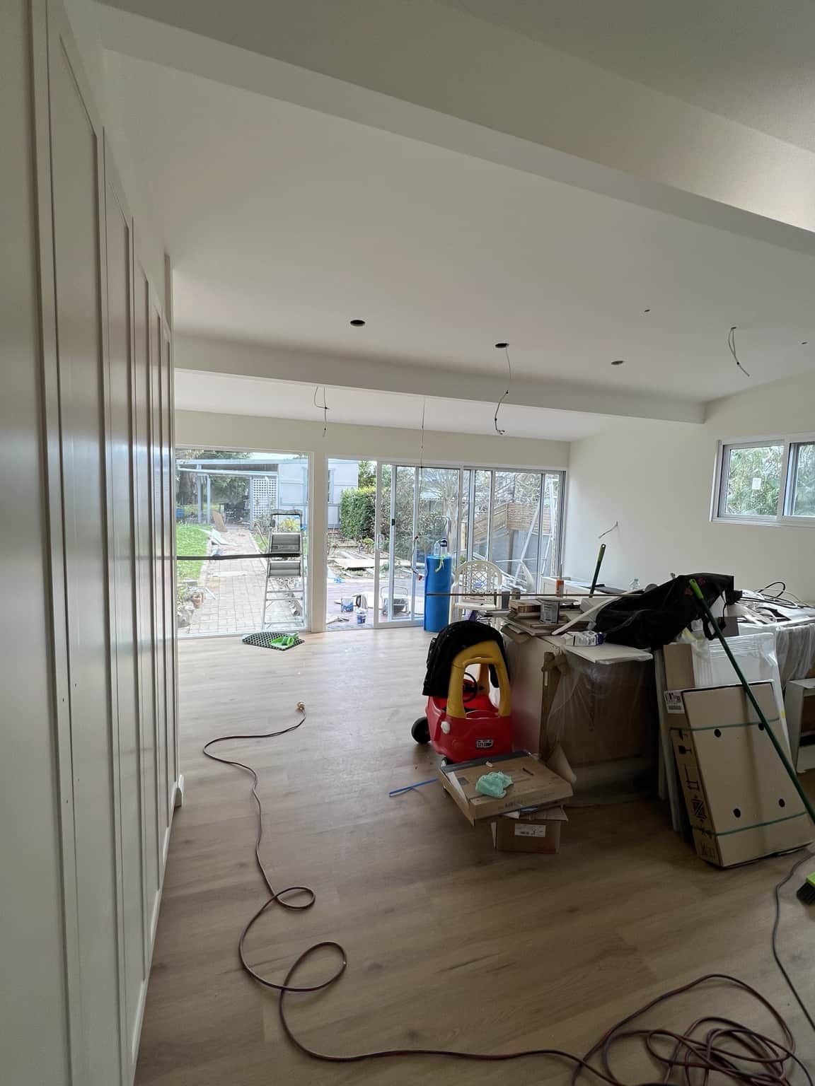 Painted walls and ceiling viewed from the Bexley living room doorway