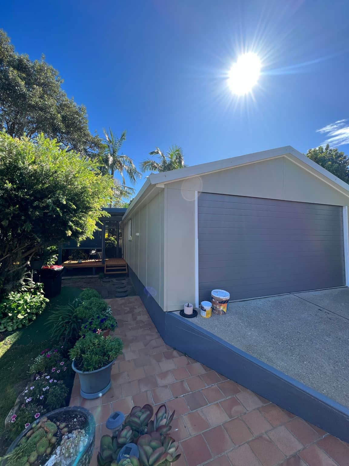 Exterior outbuilding at the Cowan project