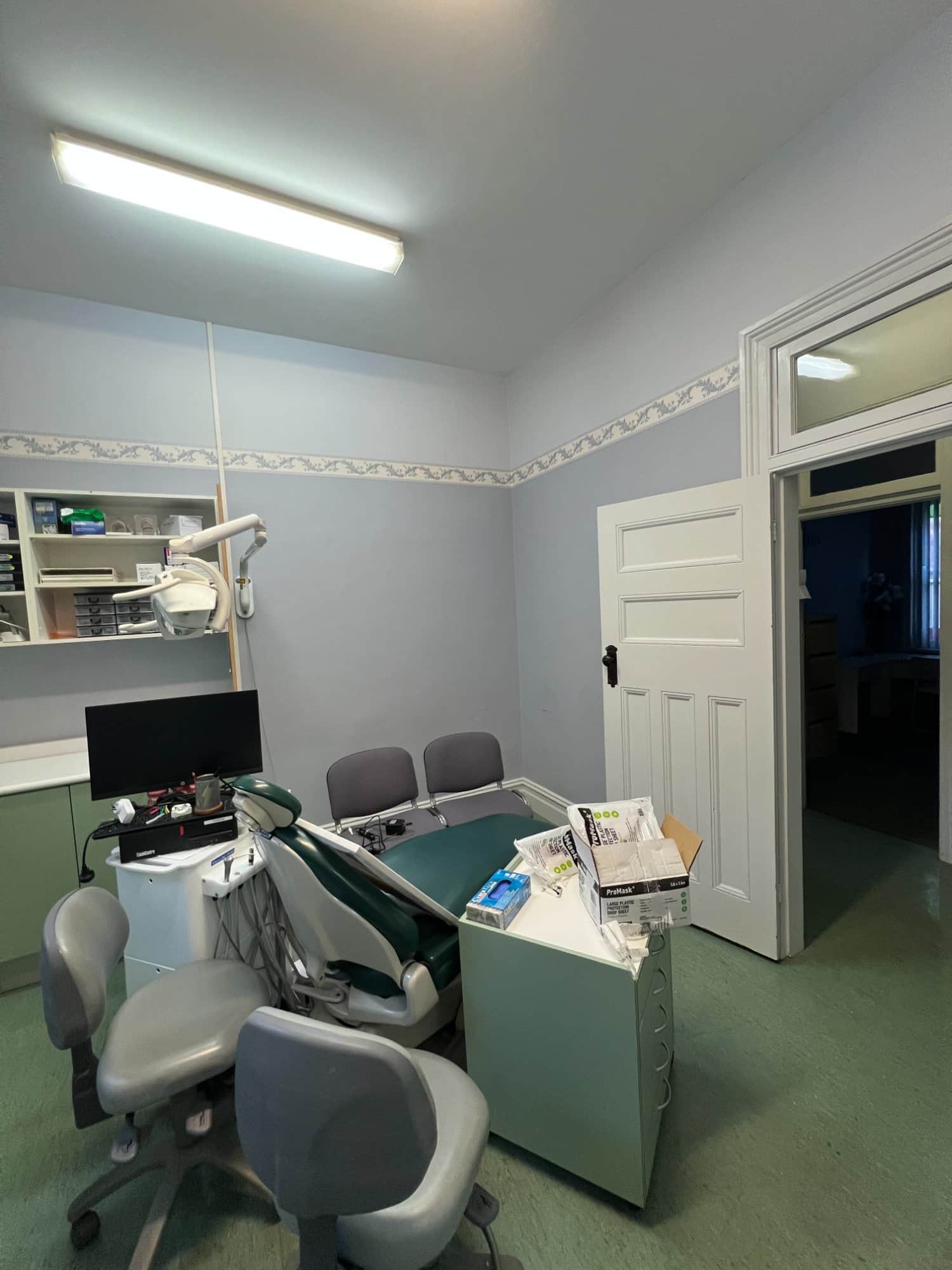 Totally Ortho dental clinic interior before repainting in Dulwich Hill