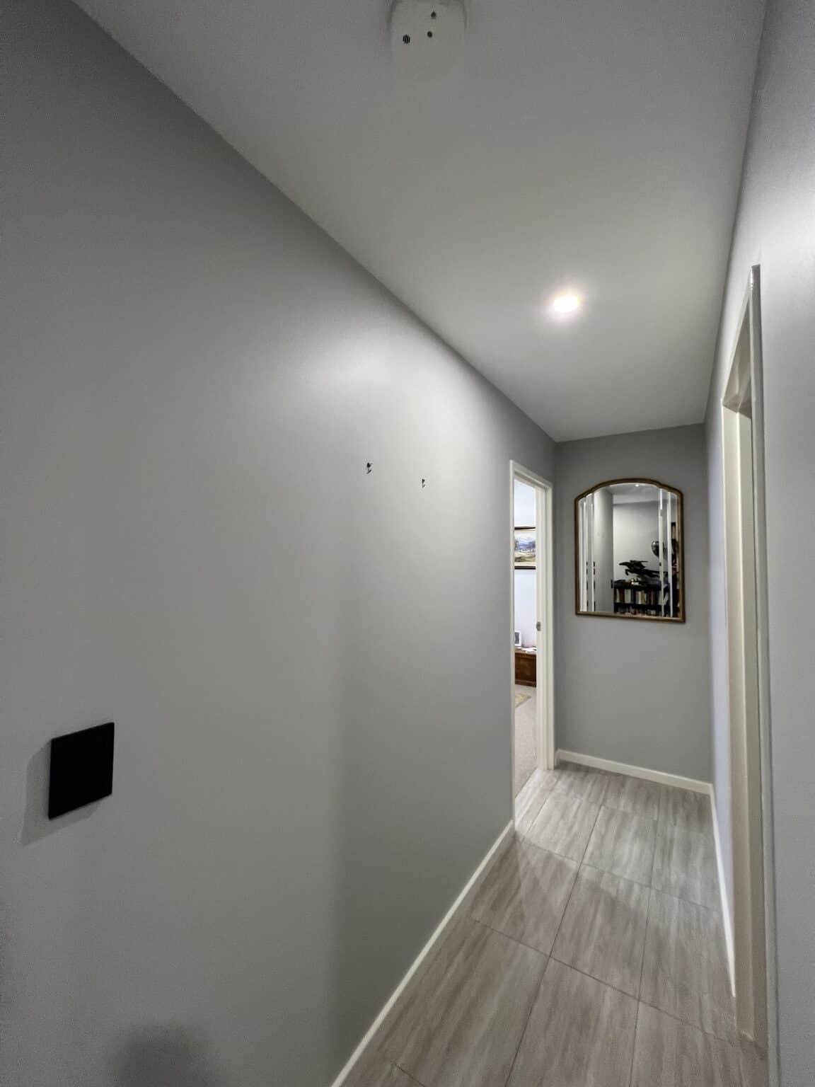 Freshly painted apartment hallway completed in Rouse Hill
