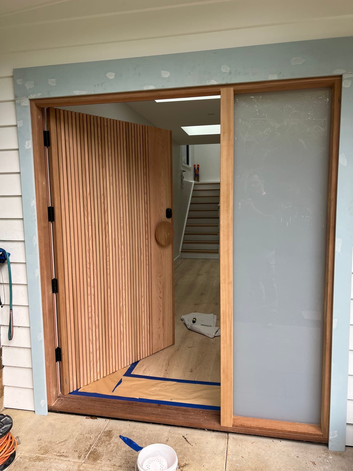 Timber Entry Door Restoration, Mona Vale