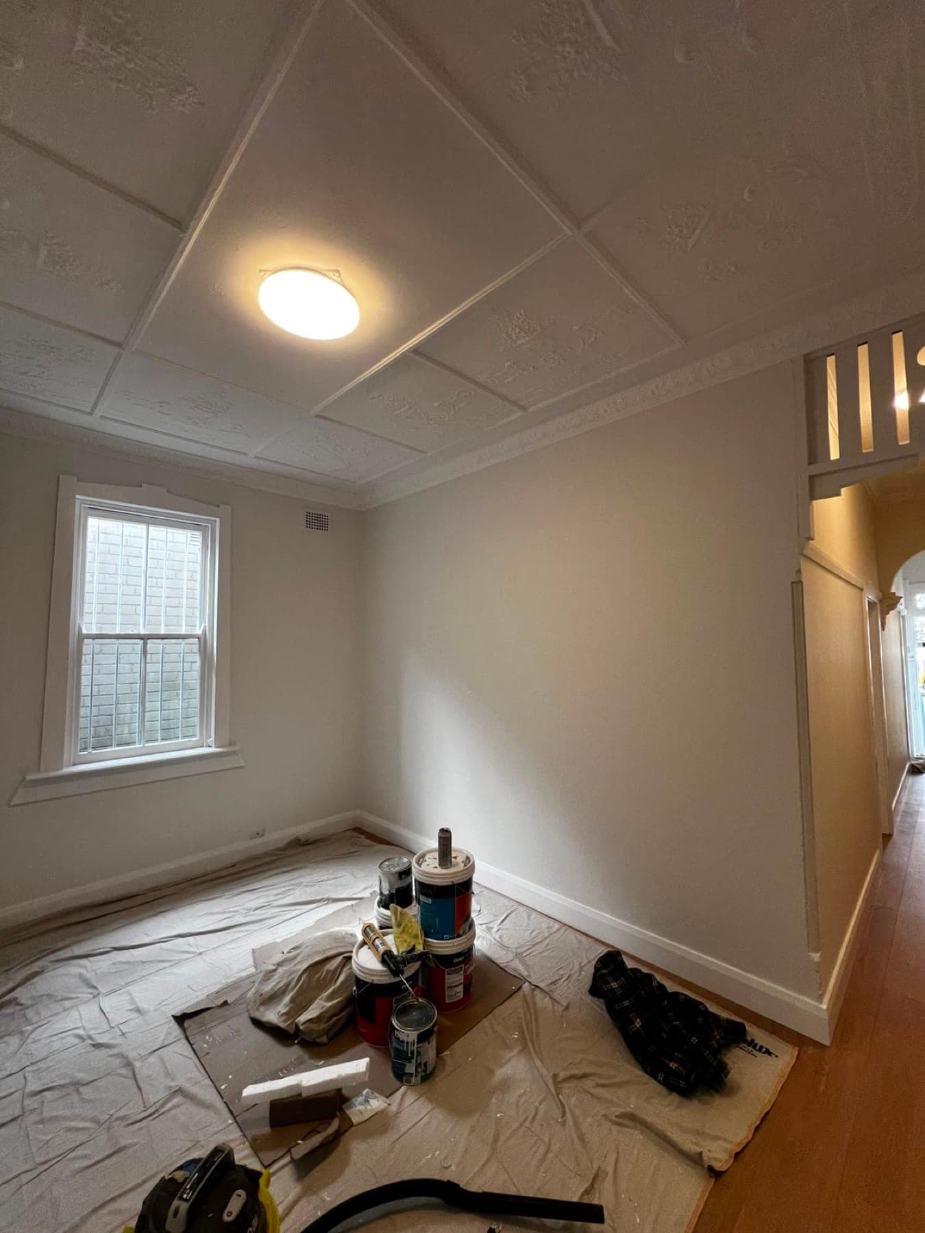 Pressed Ceiling Restoration — after